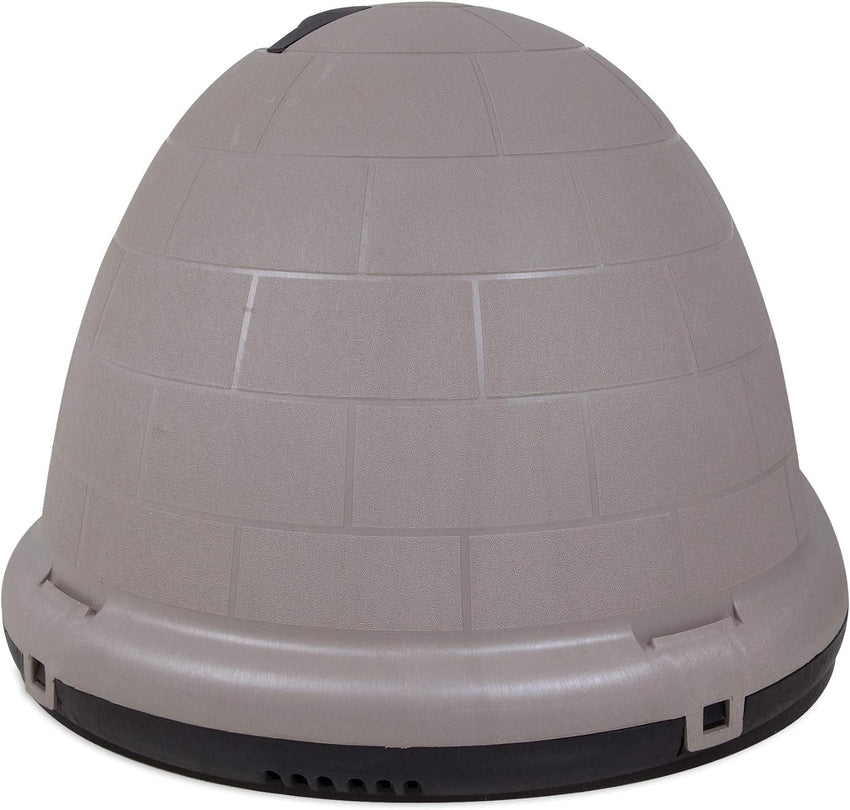 Petmate Indigo Dog House (Igloo Dog House, Made in USA with 90% Recycled Materials, All-Weather Protection Pet Shelter) for XL Dogs -90 to 125 pounds, Made in USA