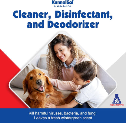 1-Step Kennel Cleaner - EPA Registered Liquid Concentrate Disinfectant and Deodorizer, Effective Against Bacteria and Viruses - 5 Gallons by Alpha Tech Pet
